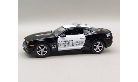 Chevrolet Camaro SS полиция Халтом-Сити, США (чёрный/белый) DeAgostini  М.0599, масштабная модель, scale43