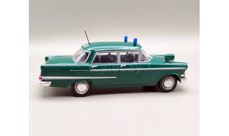 Opel Kapitän 1960 полиция Германии (зелёный) DeAgostini  М.0603, масштабная модель, scale43