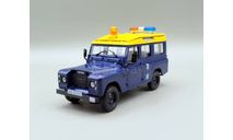 Land Rover 109 LWB полиция Гонконга (т.синий/жёлтый) DeAgostini М.0608, масштабная модель, scale43