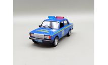 ВАЗ-2107 милиция ДПС Украины (синий) DeAgostini М.0610, масштабная модель, scale43