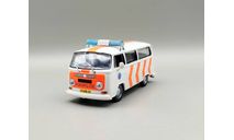 Volkswagen Transporter T2 полиция Нидерландов (белый/оранжевый) DeAgostini М.0611, масштабная модель, scale43