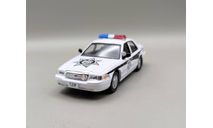 Ford Crown Victoria полиция Мексики (белый) DeAgostini  М.0612, масштабная модель, scale43