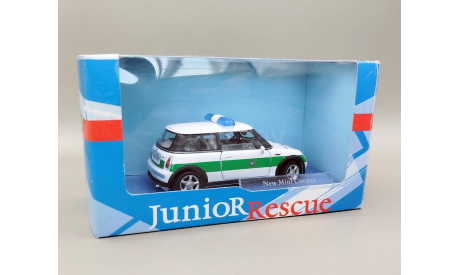 Mini Cooper Polizei 2004 полиция Германии (белый) Мини Купер Cararama  М.0615, масштабная модель, Bauer/Cararama/Hongwell, scale43