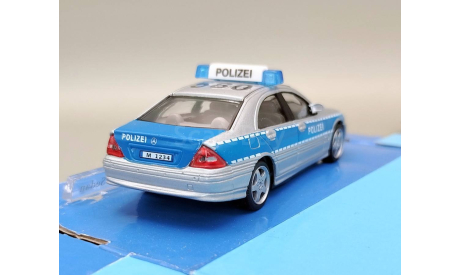 Mercedes-Benz C320 C-Class W203 Polizei полиция Германии (серебристый) Мерседес Cararama  М.0620, масштабная модель, Bauer/Cararama/Hongwell, scale43