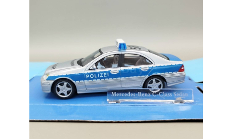 Mercedes-Benz C320 C-Class W203 Polizei полиция Германии (серебристый) Мерседес Cararama  М.0620, масштабная модель, Bauer/Cararama/Hongwell, scale43