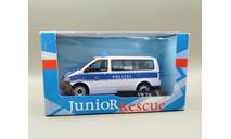 VW Volkswagen Transporter T5 Polizei полиция Германии (белый) Фольксваген Cararama М.0638, масштабная модель, Bauer/Cararama/Hongwell, scale43