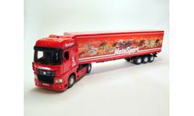 Камаз-54901 седельный тягач с полуприцепом (красный) Игрушка Технопарк М.0684, масштабная модель, scale43