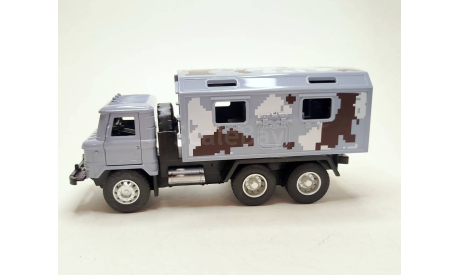 Горький-34 кунг (серый камуфляж) Игрушка KiddieDrive М.0688, масштабная модель, ГАЗ, Технопарк, scale43