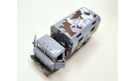 Горький-34 кунг (серый камуфляж) Игрушка KiddieDrive М.0688, масштабная модель, ГАЗ, Технопарк, scale43