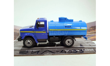 ЗИЛ-4331 водововоз (синий) Игрушка Производитель не определён М.0695, масштабная модель, scale43