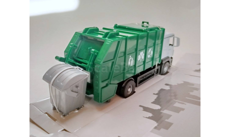 MAN TGS мусоровоз (белый/зелёный) МАН Rik & Rok М.0706, масштабная модель, Autotime Collection, scale43