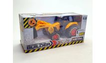 Трактор JCB с V-образным отвалом (жёлтый/белый) Игрушка М.0710, масштабная модель трактора, scale50
