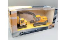 1:50 Экскаватор Volvo EC240 + маленький экскаватор (жёлтый) Вольво Cararama М.0735, масштабная модель трактора, Bauer/Cararama/Hongwell, scale50