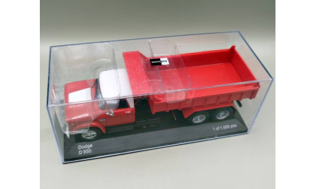 Dodge D 950 6х4 1974 самосвал (красный/белый) Додж White Box М.0743, масштабная модель, WhiteBox, scale43