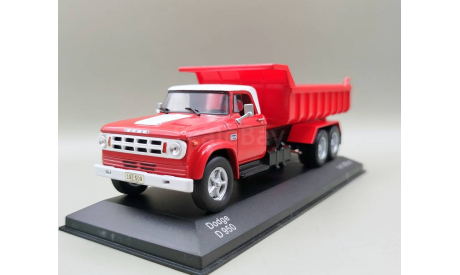 Dodge D 950 6х4 1974 самосвал (красный/белый) Додж White Box М.0743, масштабная модель, WhiteBox, scale43