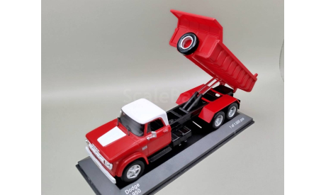 Dodge D 950 6х4 1974 самосвал (красный/белый) Додж White Box М.0743, масштабная модель, WhiteBox, scale43