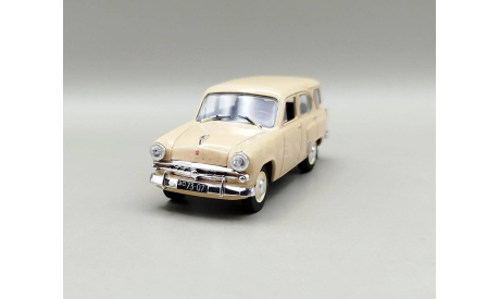 Москвич-423Н универсал ГРЗ (бежевый) DeAgostini М.0782, масштабная модель, scale43