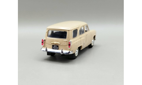 Москвич-423Н универсал ГРЗ (бежевый) DeAgostini М.0782, масштабная модель, scale43