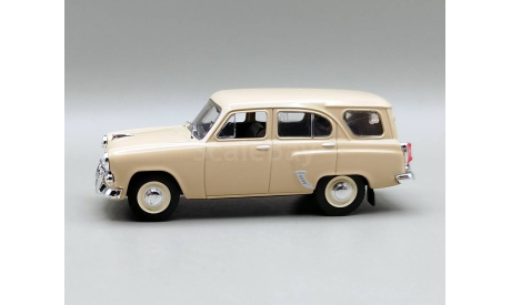 Москвич-423Н универсал ГРЗ (бежевый) DeAgostini М.0782, масштабная модель, scale43