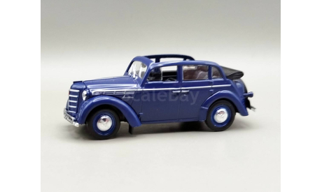 Москвич-400-420А ГРЗ (тёмно-синий) DeAgostini М.0784, масштабная модель, scale43
