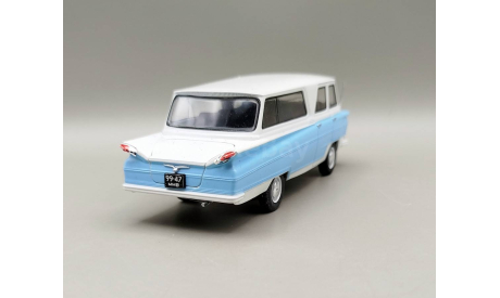 Старт микроавтобус (белый/голубой) DeAgostini М.0789, масштабная модель, scale43