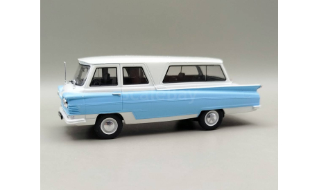 Старт микроавтобус (белый/голубой) DeAgostini М.0789, масштабная модель, scale43