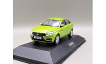 Lada Vesta / Лада Веста ВАЗ (ярко-зелёный) DeAgostini М.0808, масштабная модель, scale43