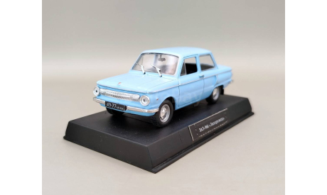ЗАЗ-966 ’Запорожец’ ГРЗ в боксе (голубой) DeAgostini М.0820, масштабная модель, scale43