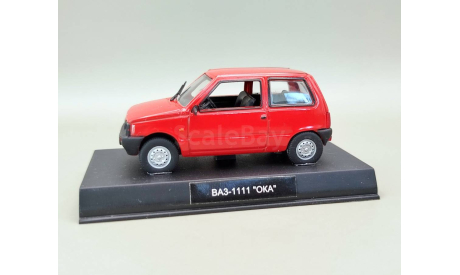 ВАЗ-1111 ’Ока’ ГРЗ в боксе (красный) DeAgostini М.0824, масштабная модель, scale43