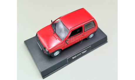 ВАЗ-1111 ’Ока’ ГРЗ в боксе (красный) DeAgostini М.0824, масштабная модель, scale43