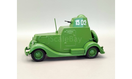 Ба-20 бронеавтомобиль (зелёный) DeAgostini  М.0825, масштабная модель, 1:43, 1/43