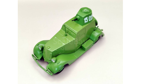 Ба-20 бронеавтомобиль (зелёный) DeAgostini  М.0825, масштабная модель, 1:43, 1/43