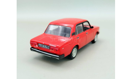 ВАЗ-2105 ’Жигули’ ГРЗ (красный) DeAgostini М.0826, масштабная модель, scale43