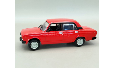 ВАЗ-2105 ’Жигули’ ГРЗ (красный) DeAgostini М.0826, масштабная модель, scale43