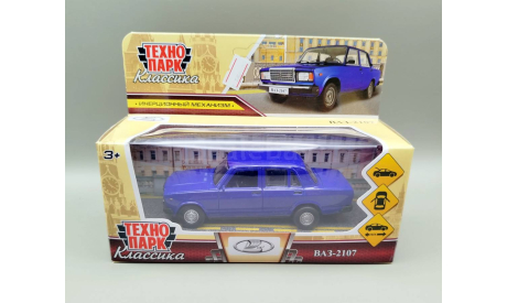 ВАЗ-2107 ’Жигули’ (ярко-синий) Игрушка Технопарк М.0852, масштабная модель, scale0