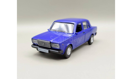 ВАЗ-2107 ’Жигули’ (ярко-синий) Игрушка Технопарк М.0852, масштабная модель, scale0