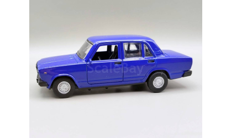 ВАЗ-2107 ’Жигули’ (ярко-синий) Игрушка Технопарк М.0852, масштабная модель, scale0