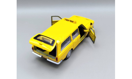 Горький-2402 Такси (жёлтый) Игрушка Технопарк М.0856, масштабная модель, ГАЗ, scale0