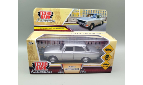 Москвич-2140SL (серый металлик) Игрушка Технопарк М.0860, масштабная модель, scale0