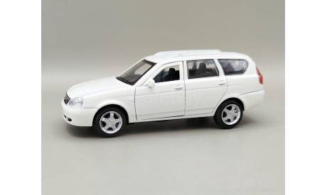 ВАЗ-2171 ЛАДА / LADA ’Приора’ универсал (белый) Игрушка Технопарк М.0865, масштабная модель, scale0