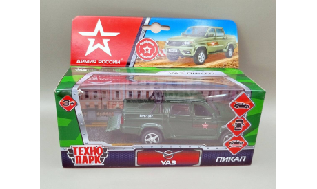 УАЗ ’Патриот’ / UAZ Patriot пикап (зелёный) Игрушка Технопарк М.0870, масштабная модель, scale0