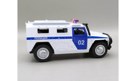 Горький-2330 ’Тигр’ полиция ППС (белый/синий) Игрушка Автопарк М.0887, масштабная модель, ГАЗ, scale43
