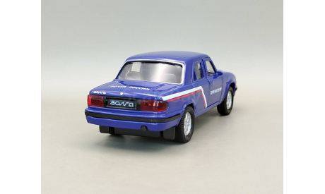 Горький-31105 Почта России (синий) Модель-Игрушка Welly М.0900, масштабная модель, ГАЗ, scale43