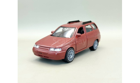 ВАЗ-2111 ЛАДА-111 / LADA  универсал (коричневый) Игрушка Технопарк М.0911, масштабная модель, scale32