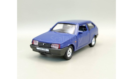 ВАЗ-2108 Лада ’Самара’ (тёмно-синий) Игрушка Welly М.0918, масштабная модель, scale35