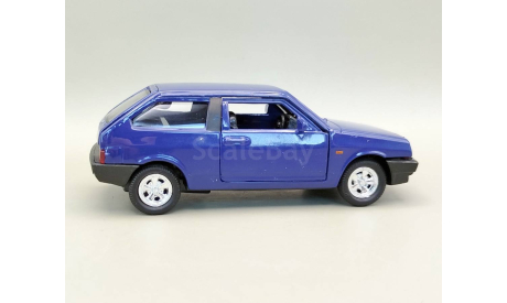 ВАЗ-2108 Лада ’Самара’ (тёмно-синий) Игрушка Welly М.0918, масштабная модель, scale35