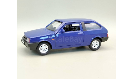 ВАЗ-2108 Лада ’Самара’ (тёмно-синий) Игрушка Welly М.0918, масштабная модель, scale35