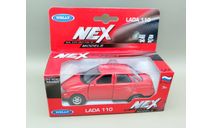 ВАЗ-2110 Lada-110 Лада (красный) Игрушка Welly М.0919, масштабная модель, scale35