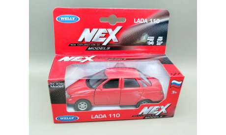 ВАЗ-2110 Lada-110 Лада (красный) Игрушка Welly М.0919, масштабная модель, scale35