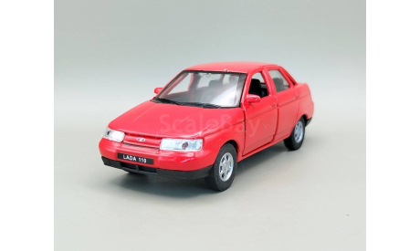 ВАЗ-2110 Lada-110 Лада (красный) Игрушка Welly М.0919, масштабная модель, scale35